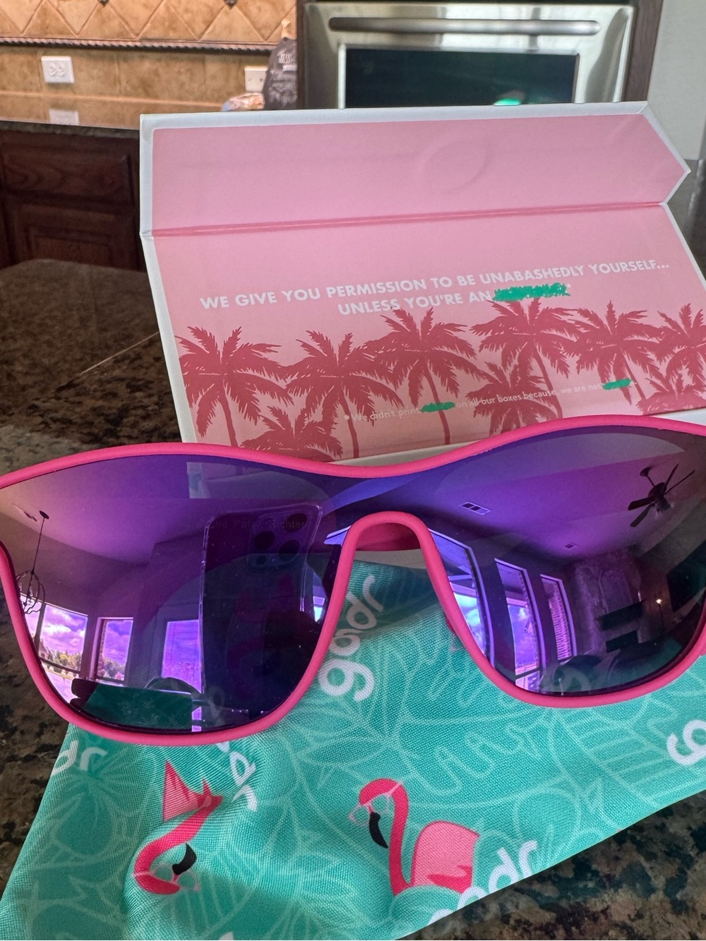 Goodr sunglasses NEW “see you at the party, richter”
